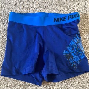 Nike Pro Blue Shorts